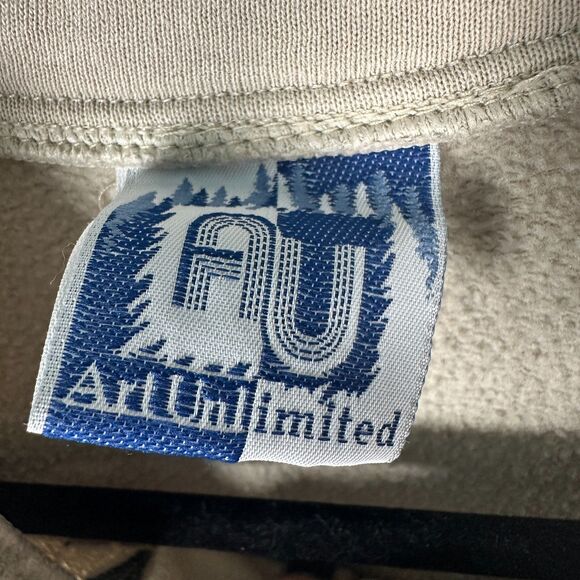 Art Unlimited Vintage Aztec Mayan First Nations Embroidered Zip Sweater Large - Picture 5 of 5